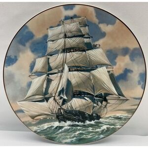 Rosenthal Group Danbury Mint‎ Great American Sailing Ships Plate The Lightning